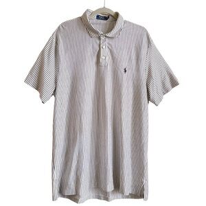 Polo Ralph Lauren Mens  Stripes Polo Shirt Size XXL Short Sleeve Casual